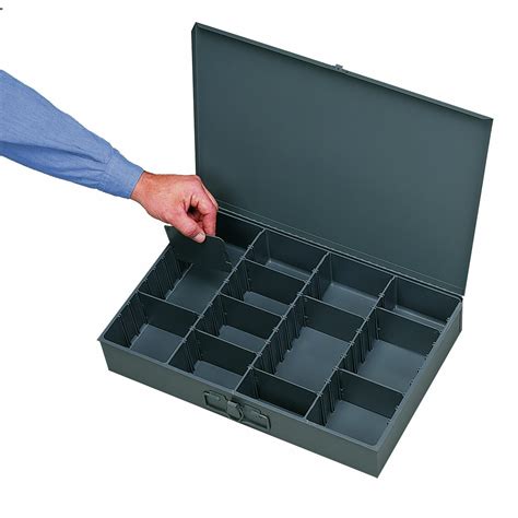 durham steel scoop compartment box|Durham mfg compartment box.